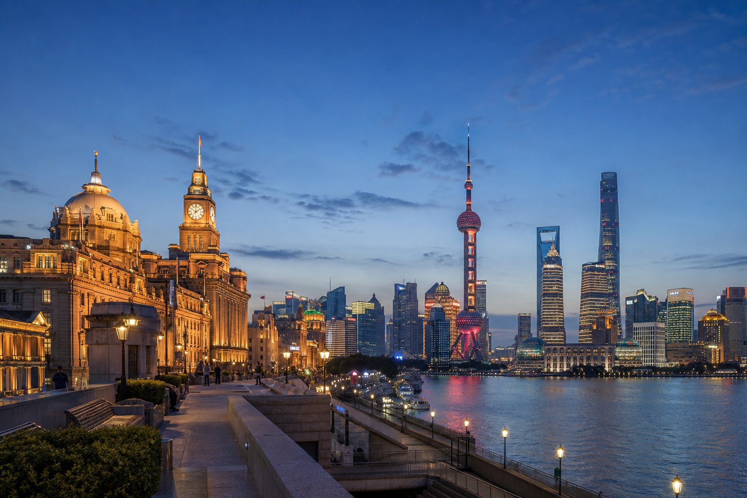 The Bund in Shanghai
