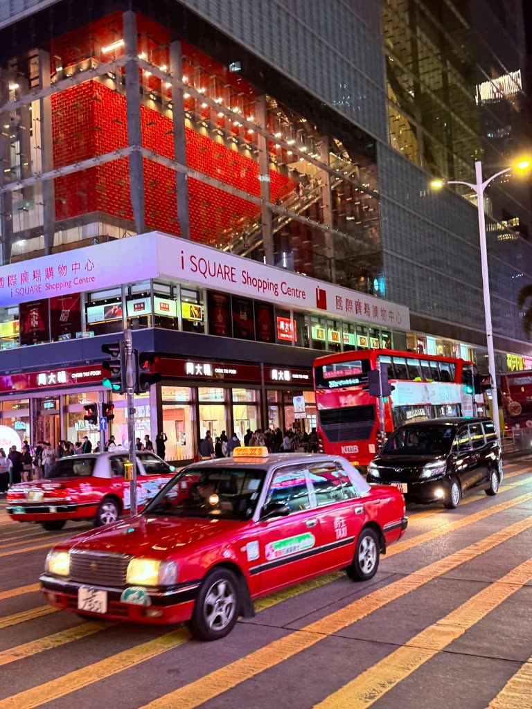 Tsim Sha Tsui red taxi