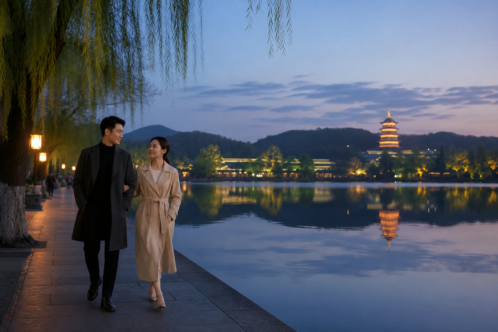 West Lake blue hour
