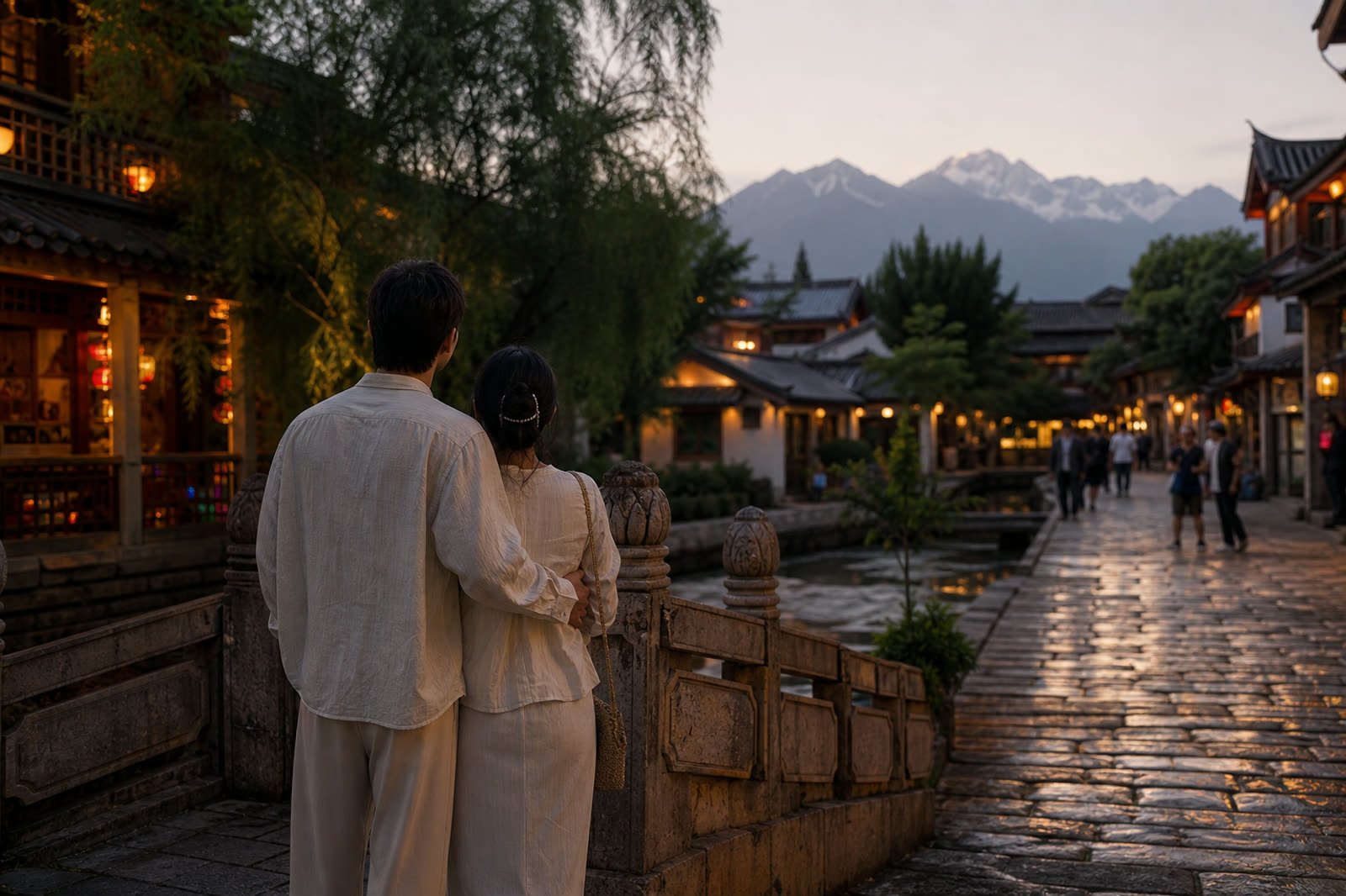 Old-town lanterns