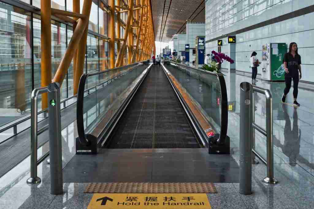 Can americans travel to china — traveler at Beijing International Airport