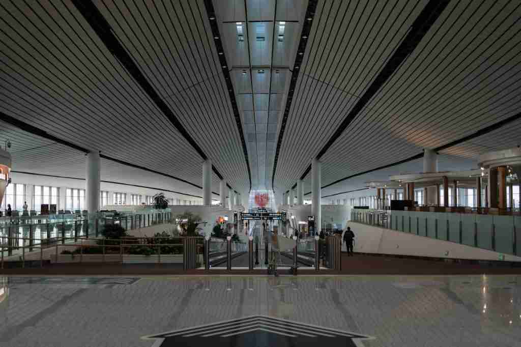 Can americans travel to china — modern terminal at Beijing Daxing Airport